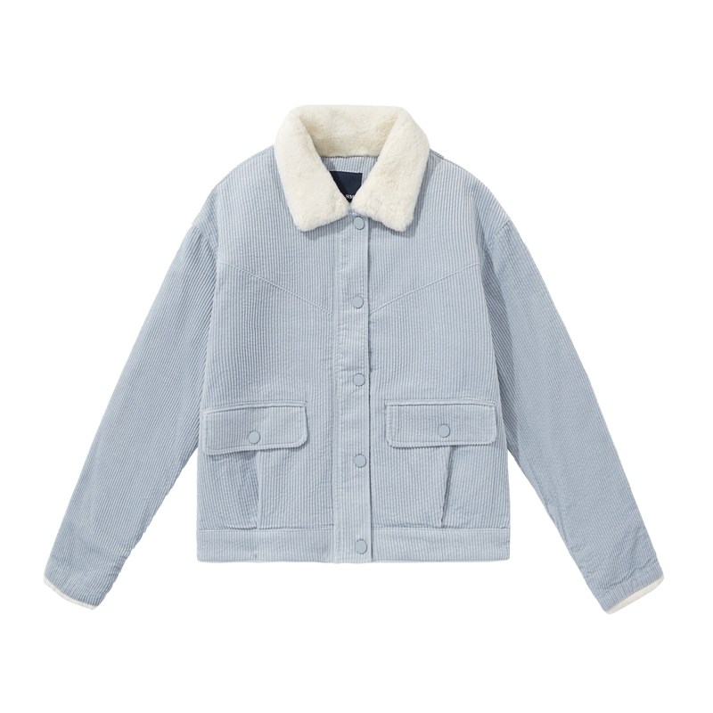 森马2020秋季新款温暖仿羊羔毛夹克 森马意森短外套