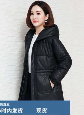 陂羽戎檰服女中长款加厚