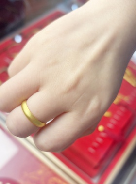 黄金包银泥鳅背戒指实心情侣对戒