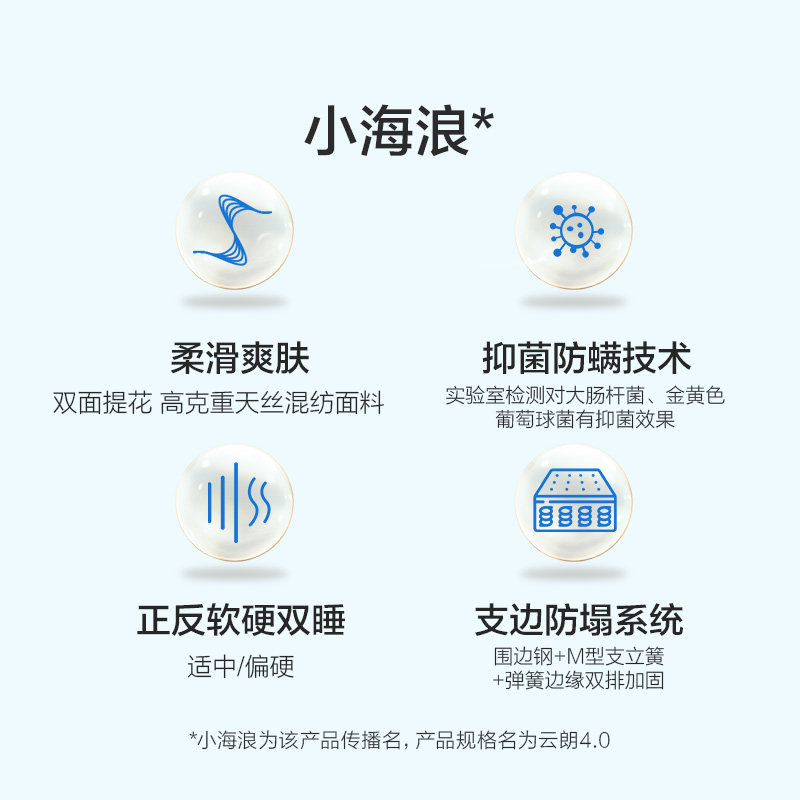 【李佳琦旅游出行专场】喜临门乳胶椰棕独袋双面睡床垫 小海浪,淘宝优惠券,粉丝福利购,淘宝优惠卷