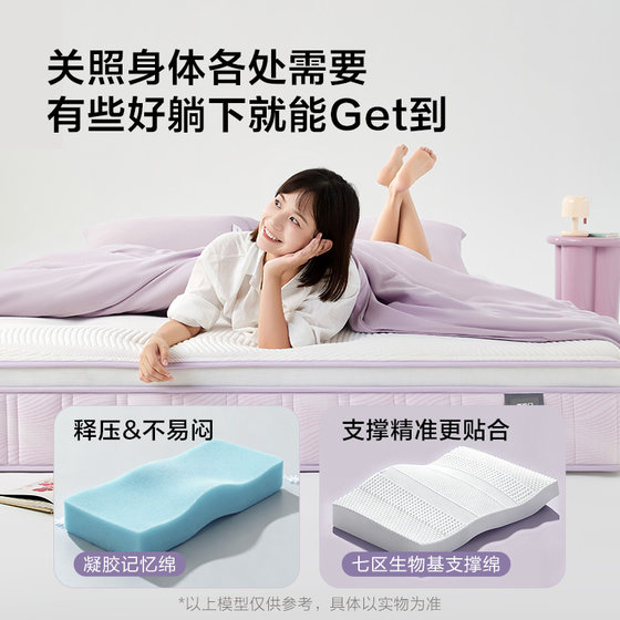 Xilinmenjuejue purple spring mattress