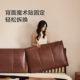 Xilinmen solid wood bed nappa leather soft bed bedroom king bed