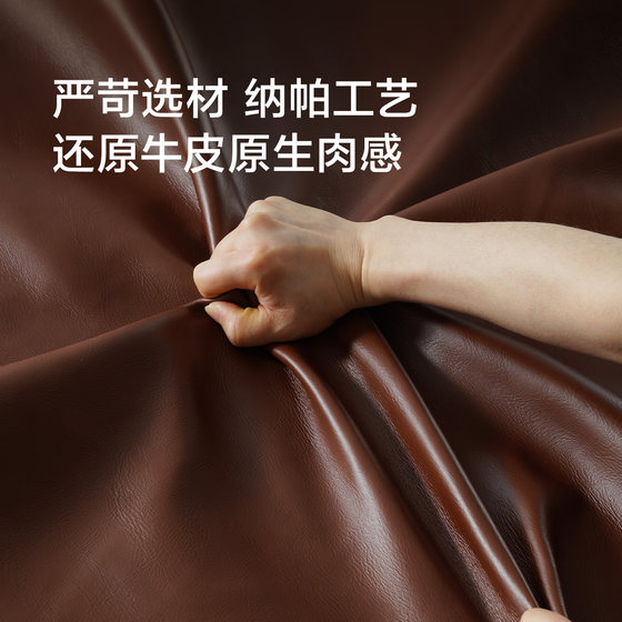 Xilinmen solid wood bed nappa leather soft bed bedroom king bed