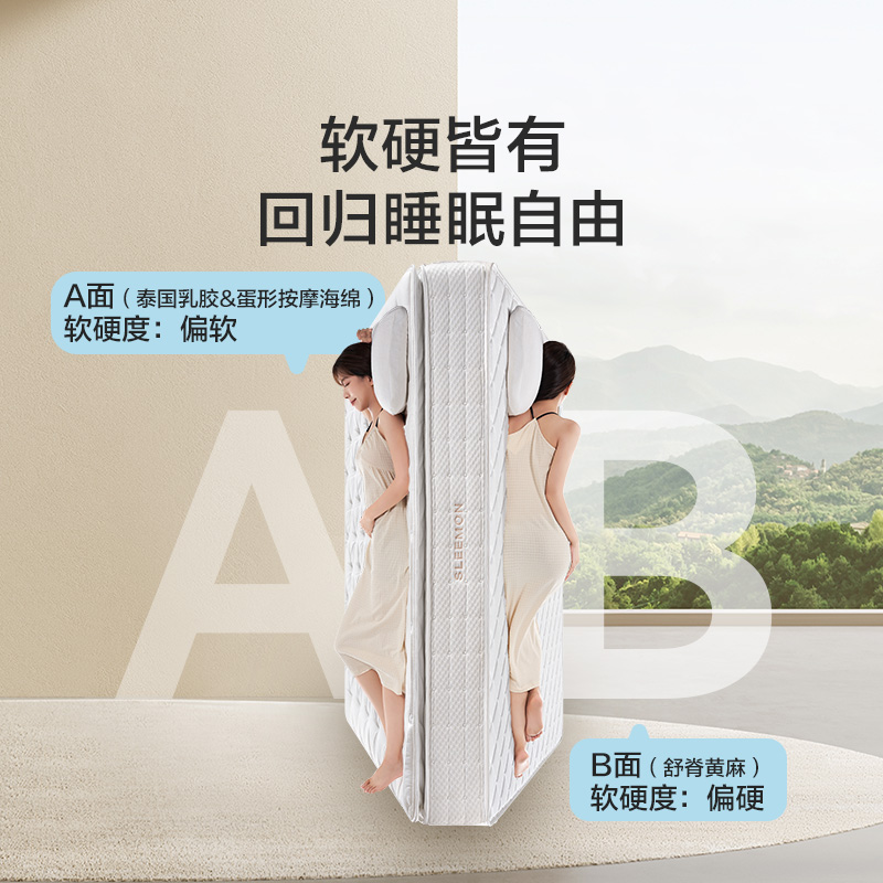 【国补】【MD1】白骑士满满Pro(满满Pro)喜临门乳胶(床垫) - 图1