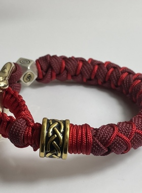 逆鳞本命年手绳黄金路路通银生肖守护神