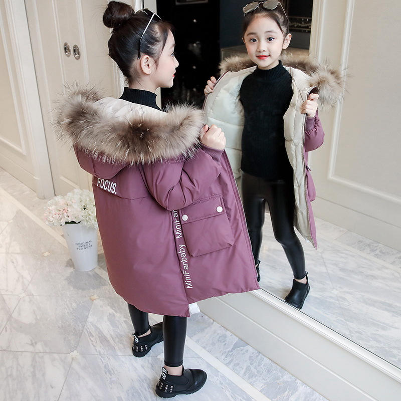 新款童装洋气棉袄棉服中大童儿童中长款加厚棉衣外套 2018 女童冬装 新款童装洋气棉袄棉服中大童儿童中长款加厚棉衣外套 2018 女童冬装