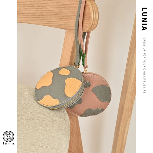 Милые монеты, украшение на сумку, кожаная сумка, кошелек для ключей, из натуральной кожи