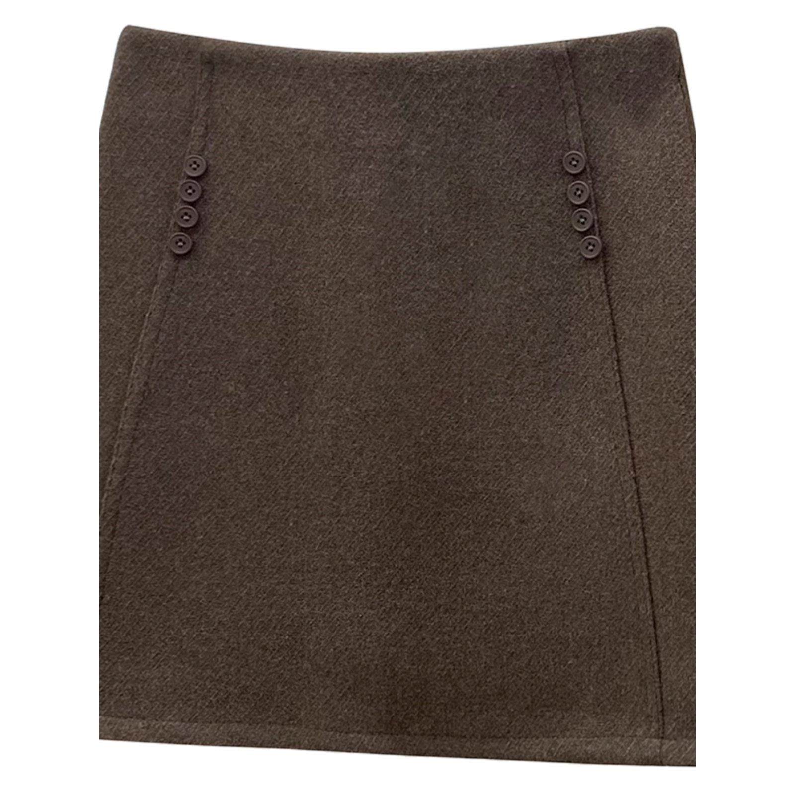 覆古小香风毛呢短裙女秋冬新款韩系气质百搭加厚包臀a字半身裙子,淘宝优惠券,粉丝福利购,淘宝优惠卷