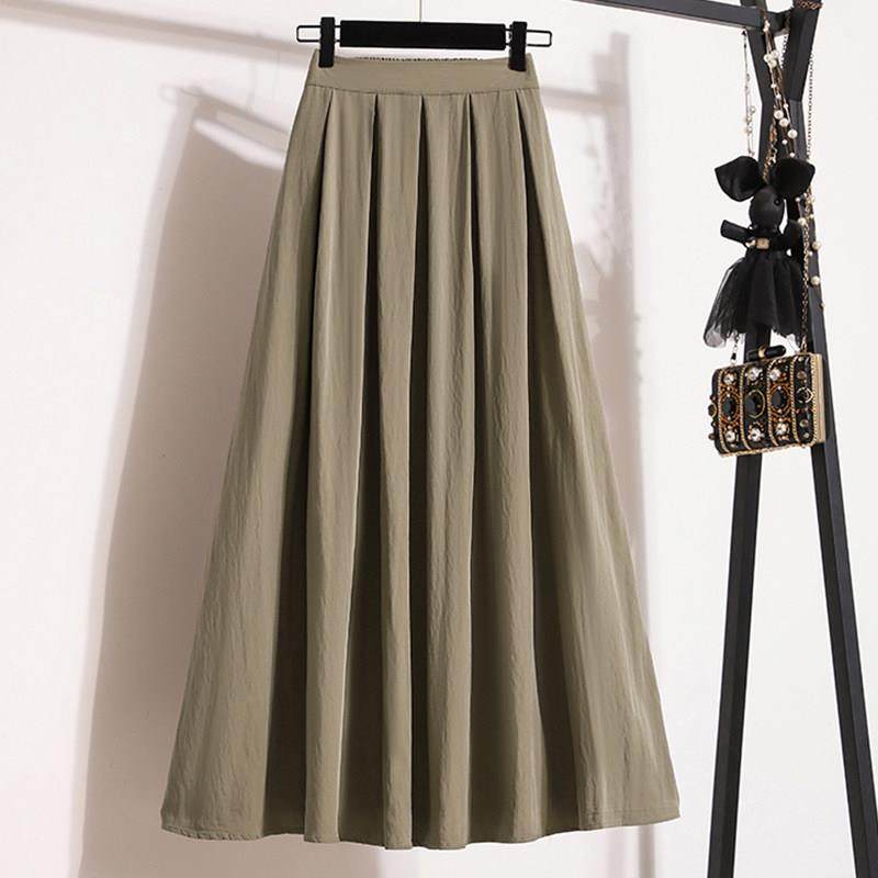 大尺码赫本风黑色百褶垂感半身长裙女夏季胖mm显瘦a字西装半裙伞,淘宝优惠券,粉丝福利购,淘宝优惠卷