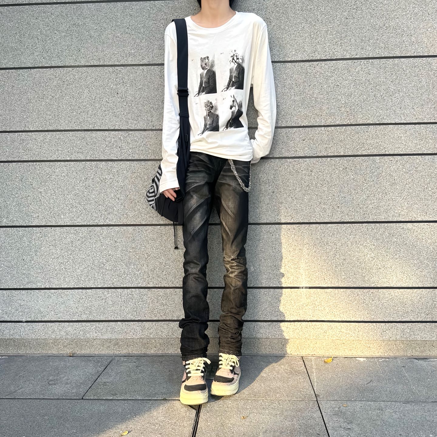 『当天发货』Undercover 04aw But期世纪名画长袖 小众稀有款内搭 - 图3