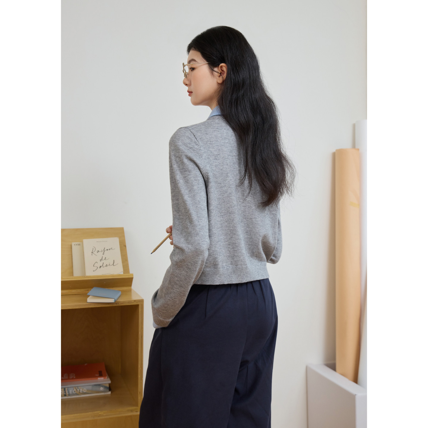 【好物体验专享】紫涵假两件针织开衫女2026春季新款层次感简约,淘宝优惠券,粉丝福利购,淘宝优惠卷