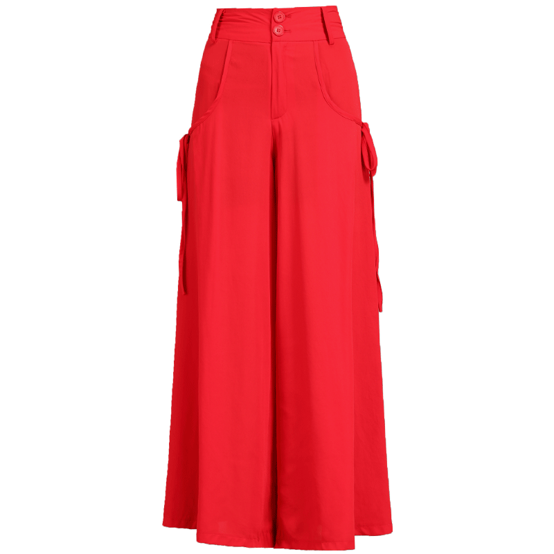 雪纺阔腿裤女夏长款系带裙裤休闲裤 蔻贝莉休闲裤