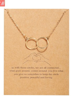 Clavicle chain vintage letter paper card butterfly necklace