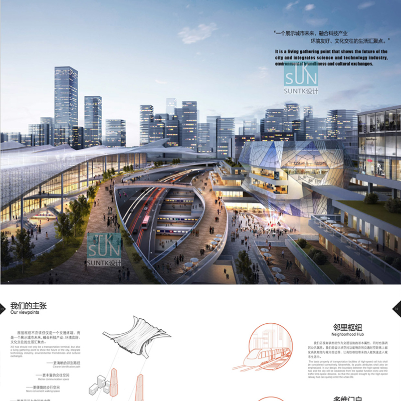 2022城市规划TOD轨交枢纽地高铁上盖未来社区商业住宅一体化设计 - 图0