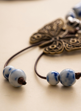 陶瓷项链性价比可调节手工编织