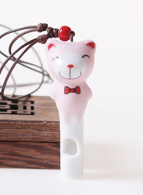 陶瓷小饰品可爱卡通景德镇项链