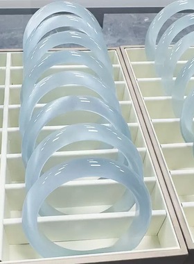 冰冰粉猫眼浅粉百搭手镯白月光