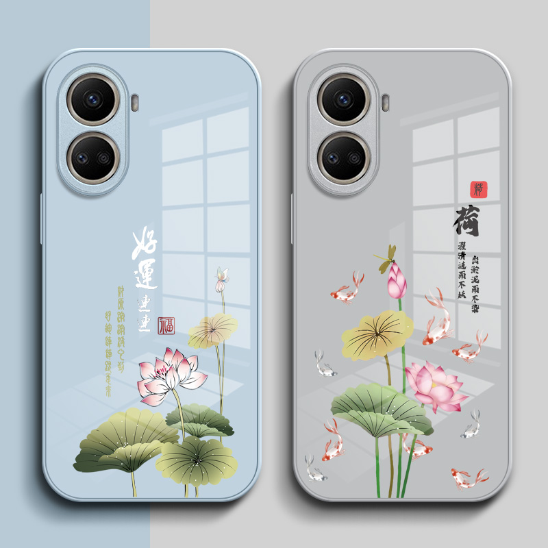 适用华为 Nova10se手机壳BNE-AL00玻璃壳naowa10se中国风Nova1ose保护套hw nv10SE全包noa10Se奢华高级感 - 图0