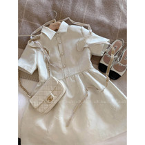 2022 new French style high-end temperament repair of the ancient skirt dark tattoo relief cashew for a thin ocean dress Womens summer