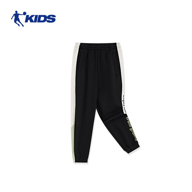 Chinese Jordan Children's Boy Spring and Autumn Plel Warm Sanitary Pants Knit Pants Bouquet T8415312