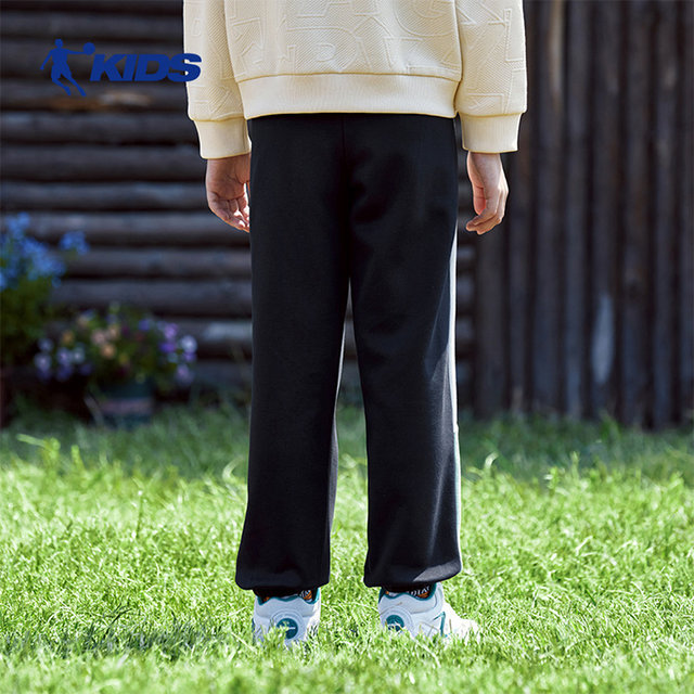 Chinese Jordan Children's Boy Spring and Autumn Plel Warm Sanitary Pants Knit Pants Bouquet T8415312