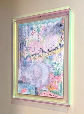 亚克力双面彩色相框拼豆展示框