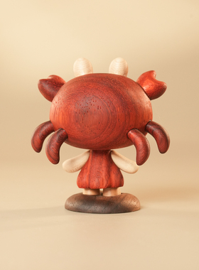 原上城星座系列巨蟹座winki温琪实木潮玩手办高级礼物桌面摆件