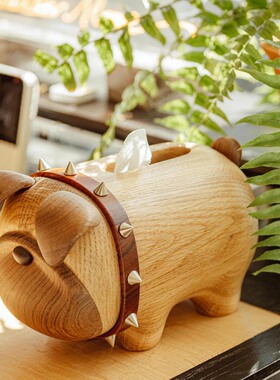 狗富贵儿纸巾盒原创设计家居摆件M号抽纸盒原上城高端乔迁礼物