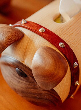 2026新款高端轻奢狗狗木质纸巾盒家居装饰新婚乔迁新家礼物