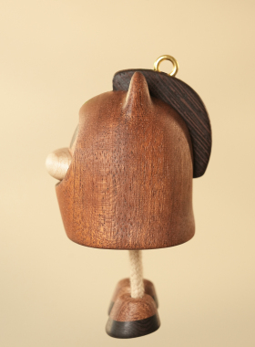 小马挂件原创设计实木十二生肖马登登可爱治愈礼品创意桌面摆件