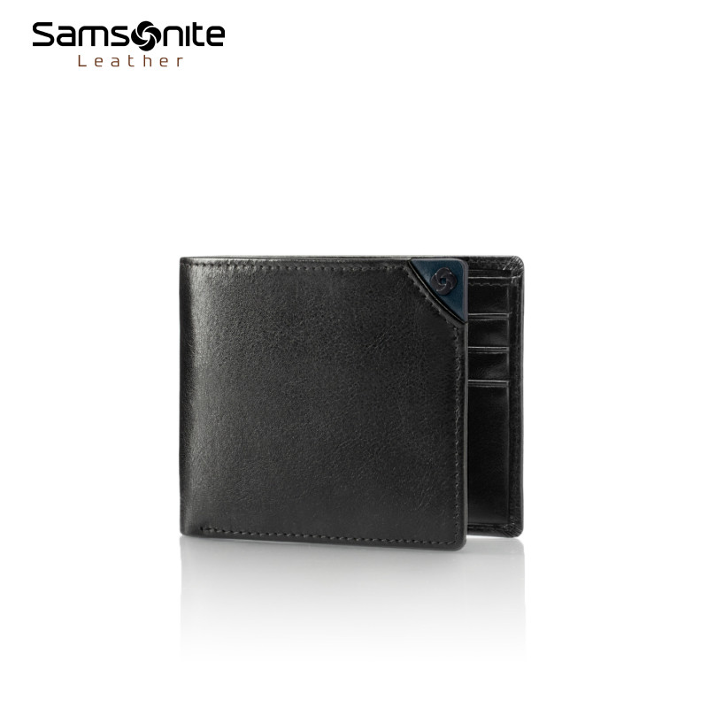 七夕礼物 新秀丽钱包男款牛皮钱夹时尚商务皮包短夹驾驶证卡包TK6