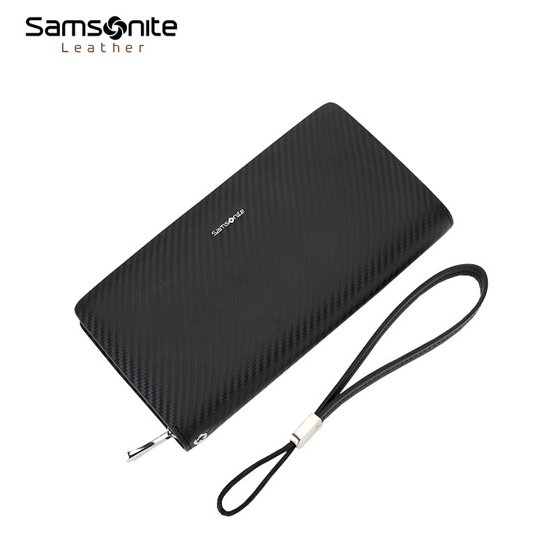 新秀丽男士牛皮革轻奢男款卡包钱包 新秀丽皮具男士包袋