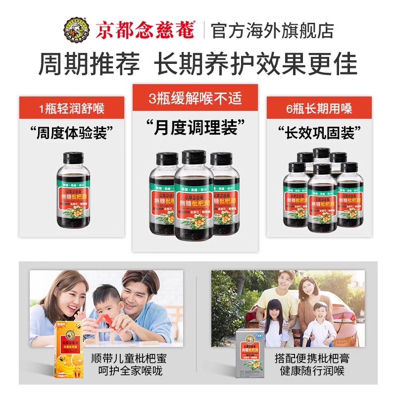 【百亿补贴】京都念慈庵无糖枇杷膏金银花秋梨膏方清凉润喉年货礼 - 图2