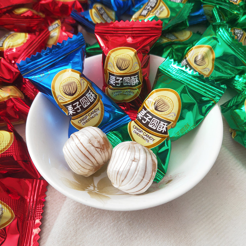 恒盛六祥栗子酥酥糖零食过年春节年货喜糖小吃食品糖果甜食婚庆糖 - 图0