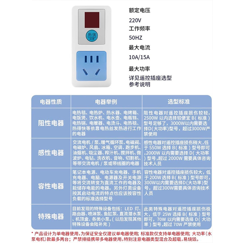 遥控开关远程控制220v插座智能无线家用免布线灯具水泵摇控电源器