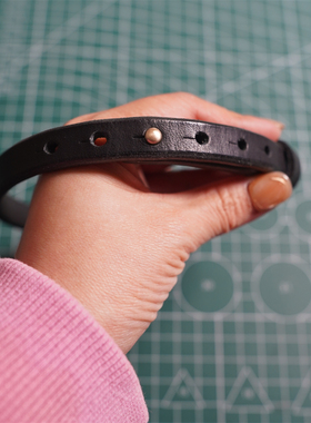 朔金革牛皮choker项圈