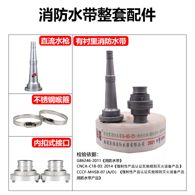 国标消防农用水带浇地灌溉软管加厚高压帆布水管1/1.5/2/3/4/6寸