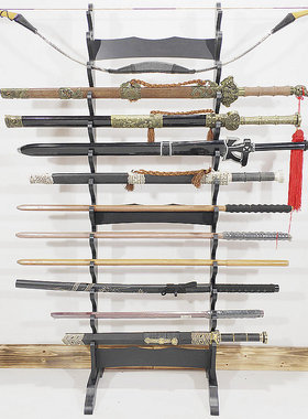 剑架落地兵器笛子武士刀烟花架