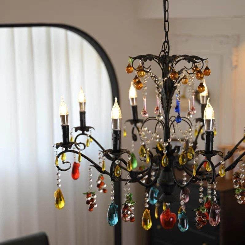 中古纪创意个性樱璃桃法极简式风玻吊灯复古客297厅卧室餐厅灯世,淘宝优惠券,粉丝福利购,淘宝优惠卷