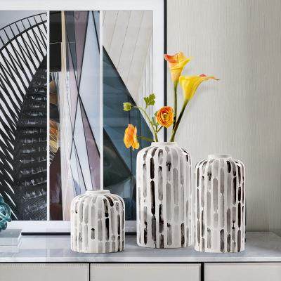 意约现代陶瓷板花瓶摆件样IPA房家具城客厅餐桌插花简欧式干花创,淘宝优惠券,粉丝福利购,淘宝优惠卷