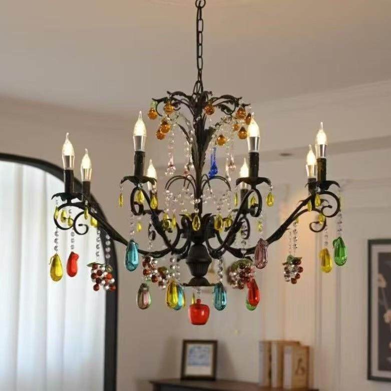 中古纪创意个性樱璃桃法极简式风玻吊灯复古客297厅卧室餐厅灯世,淘宝优惠券,粉丝福利购,淘宝优惠卷