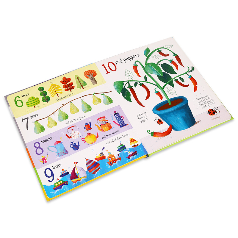 Usborne Count to 100 尤斯伯恩 数到一百 数字认知 数学启蒙 早教英语绘本 亲子互动 幼儿词汇学习 0-6岁 英文原版进口图书