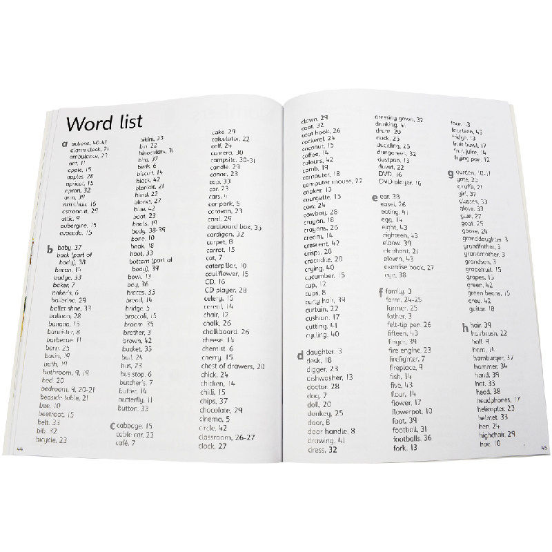 Usborne Everyday Words 尤斯伯恩 500个日常英语单词 日常词汇 英语学习 儿童早教读物 全彩插图 英文原版进口图书