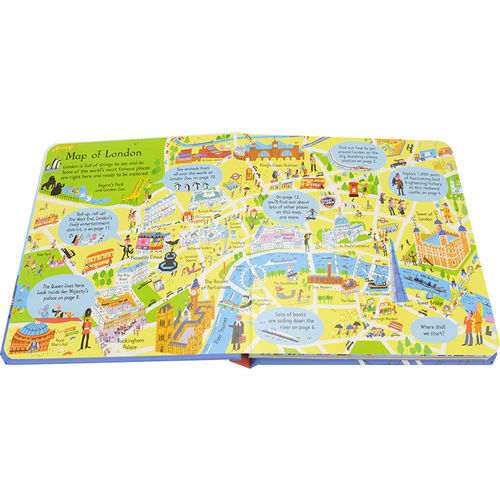 Usborne Look Inside London 尤斯伯恩 看里面系列 伦敦 3d立体书 早教翻翻书 科普启蒙读物 认知学习 英语故事书 3岁+ 英文原版 - 图1