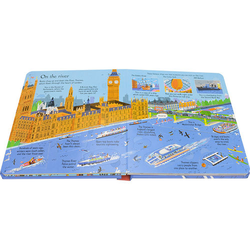 Usborne Look Inside London 尤斯伯恩 看里面系列 伦敦 3d立体书 早教翻翻书 科普启蒙读物 认知学习 英语故事书 3岁+ 英文原版 - 图2