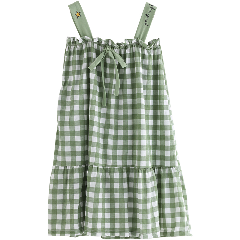 六只兔子旗舰店六只兔子性感睡衣女春夏季薄款吊带家居服可爱少女生短裙透气睡裙0