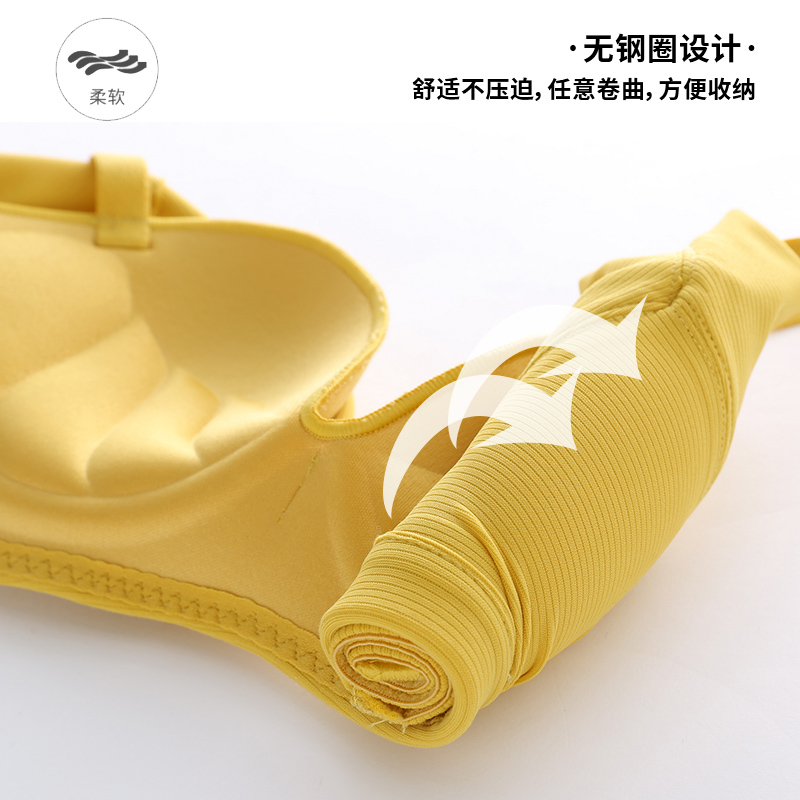 六只兔子旗舰店六只兔子性感内衣女无钢圈小胸聚拢上托显大侧收副乳日系少女文胸3