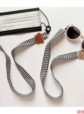 多用途冷淡风口罩链文艺棕色INS防丢链2024防掉绳新款