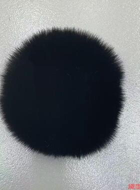 毛绒球圣诞白色衣服仿獭兔毛球发饰斗篷diy10cm服装七星毯