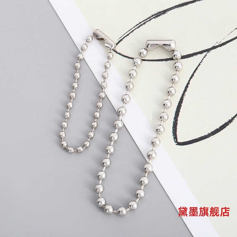 圆波珠链2.4mm吊牌链扣头镀镍挂件链波圆饰品链配件扣头,淘宝优惠券,粉丝福利购,淘宝优惠卷